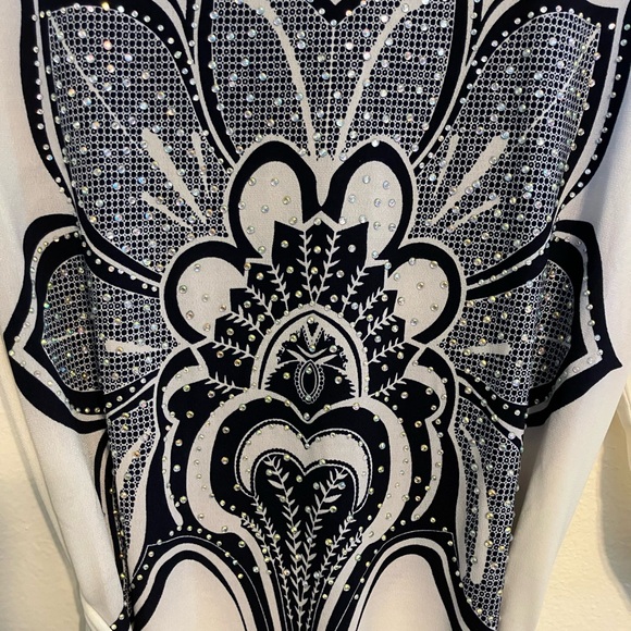 Christina Love S Blue Flower Dress - Picture 3 of 5